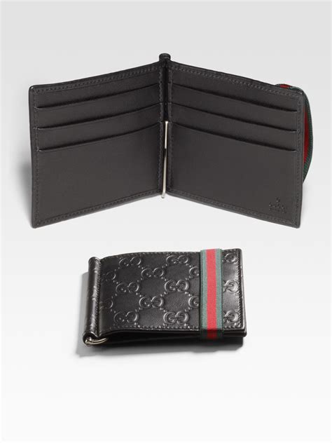 gucci money clip card holder|money clipper wallet Gucci.